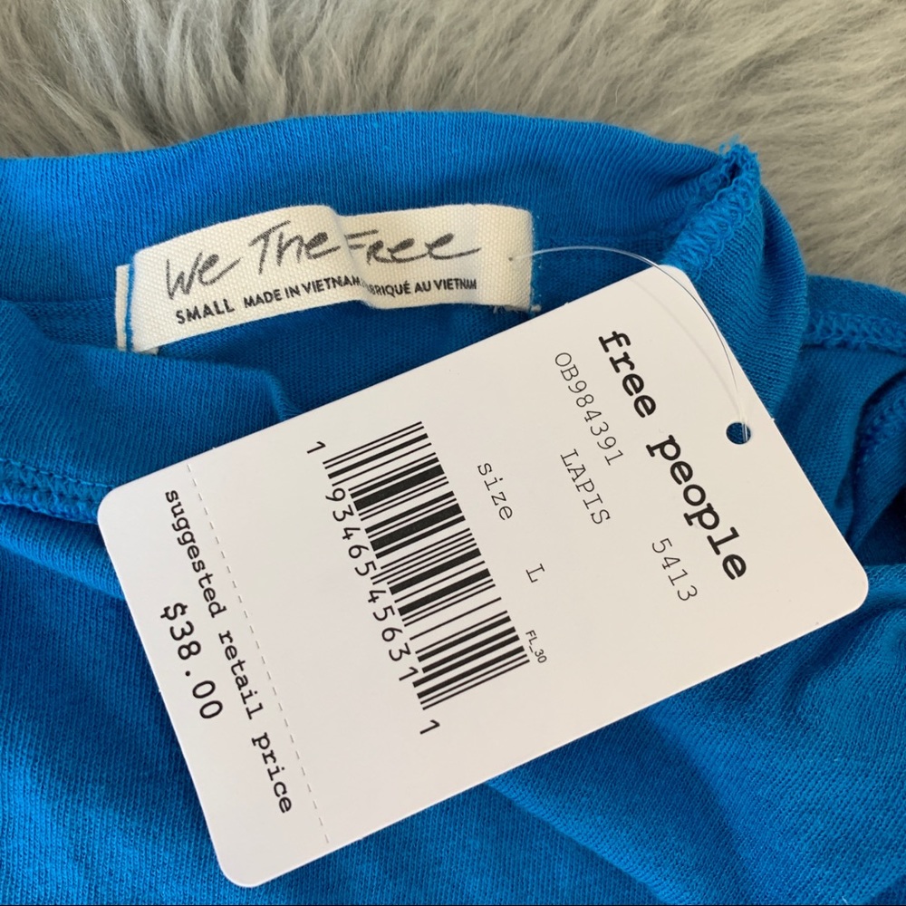 SOLD | Free People Lapis Solid Side Knot Tie Tank - Picture 4 of 4